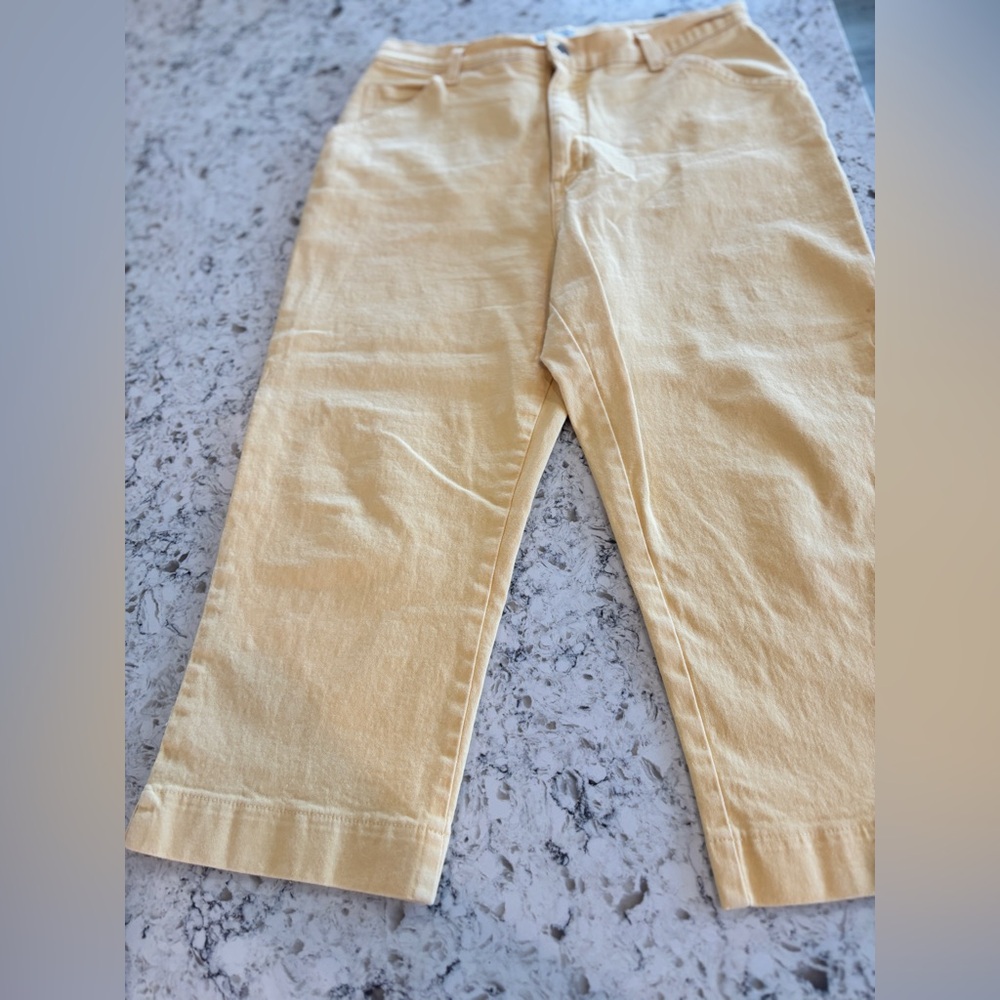 French Dressing Yellow Straight-Leg Jeans  14